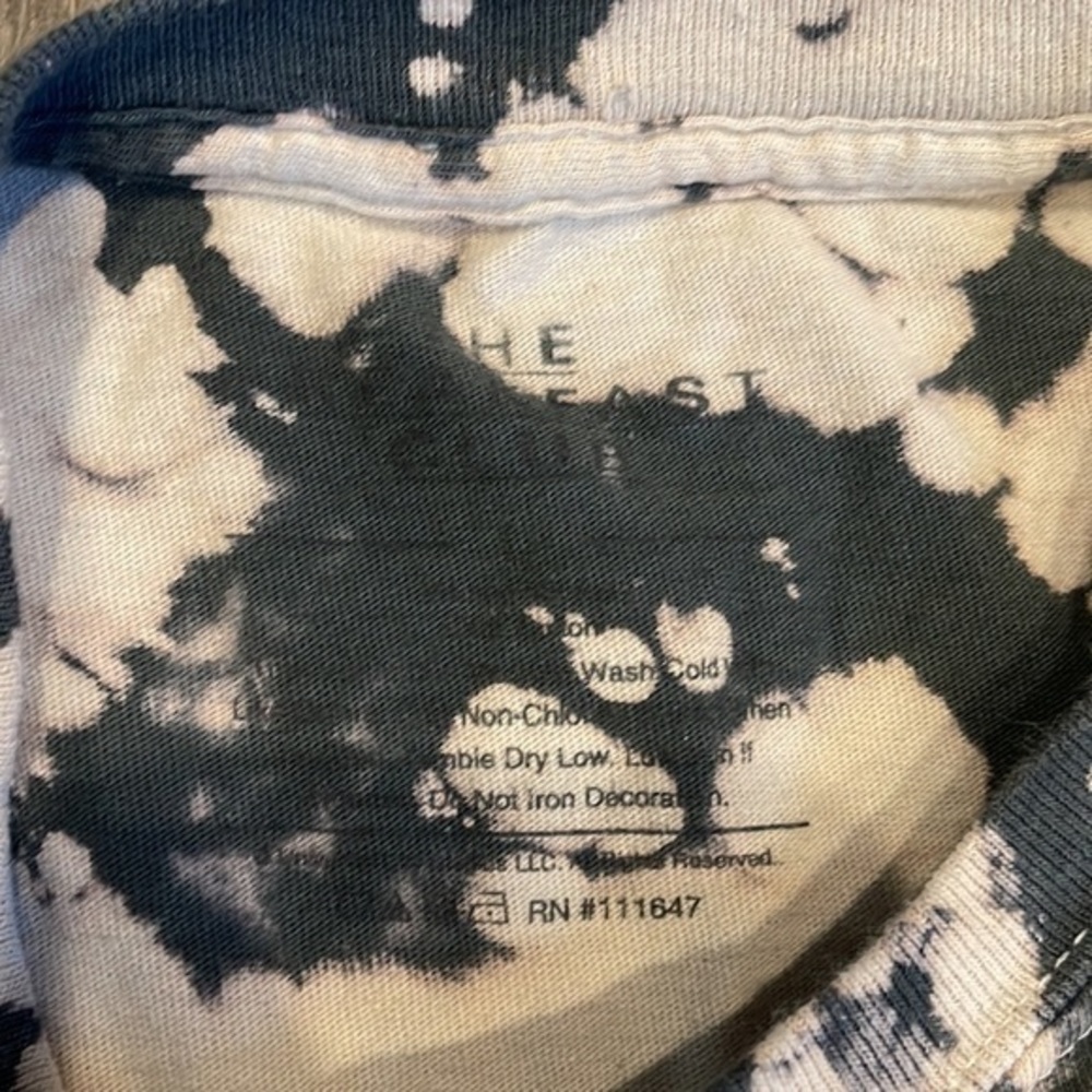 The breakfast club vintage tie-dye cropped T-shirt - Picture 3 of 4
